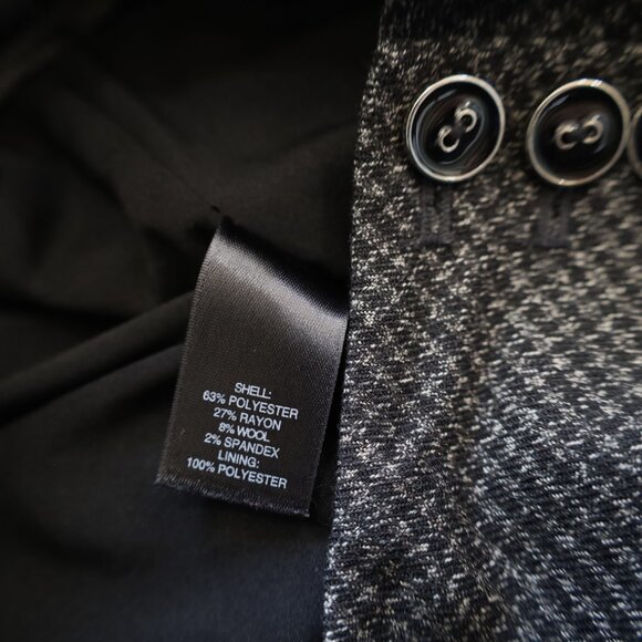 WHITE HOUSE BLACK MARKET Size 2 Black Gray Dress Pants Trousers Slacks - Picture 4 of 5